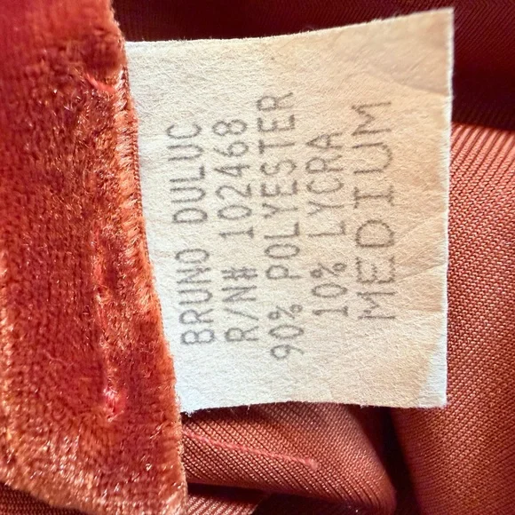 Striking Burnt Orange Velvet Cowl Neck Drape Top